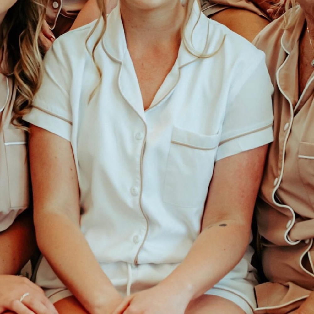 Bride or Bridesmaid Pj’s Medium - White